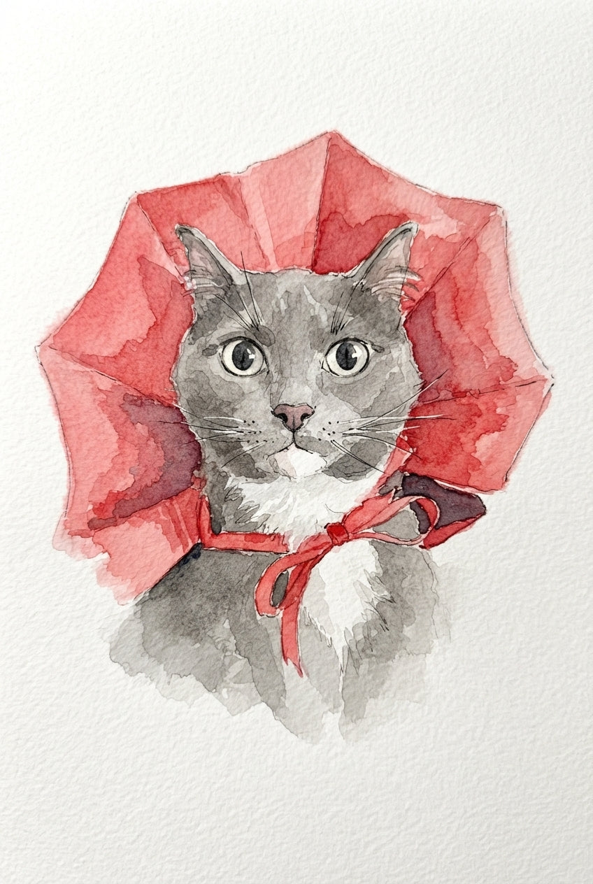 Custom Watercolor Pet Portrait on Canvas